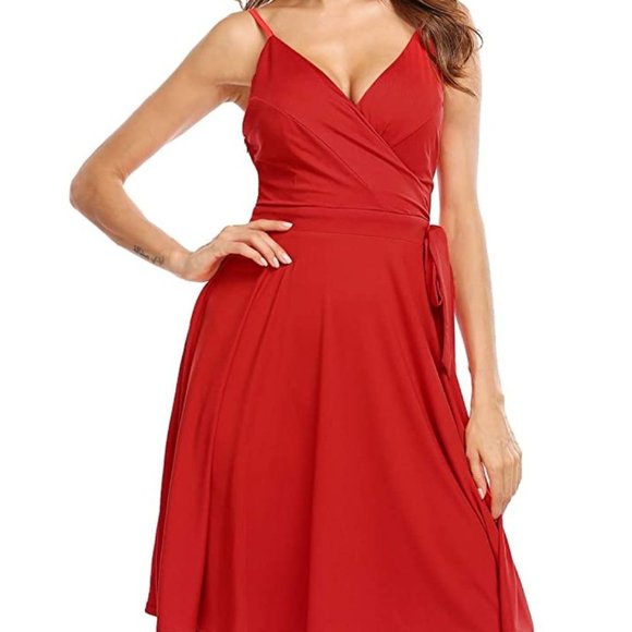 NWT Lipstick Sweetheart Bust 50s Pinup Wrap Dress - Picture 2 of 7